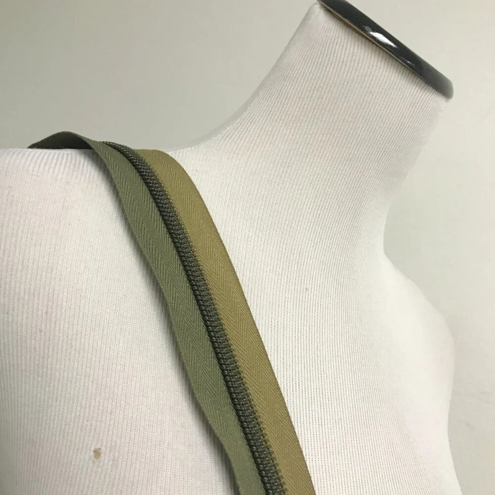 Zip It Army green crossbody large shoulder bag